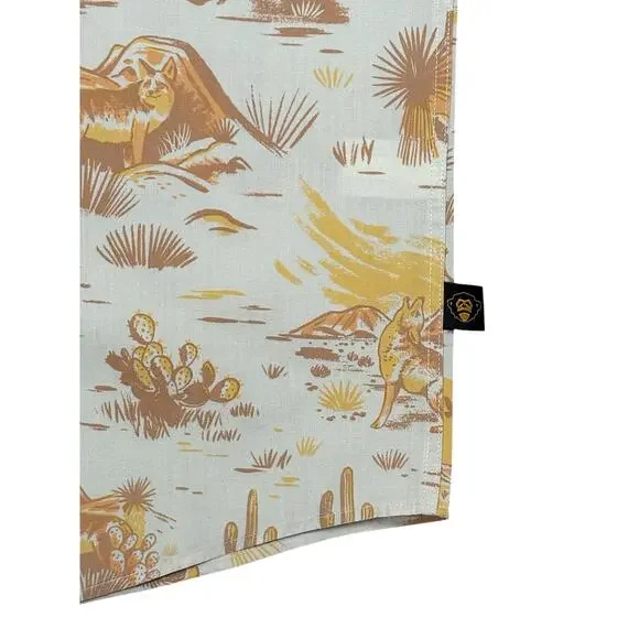 Howler Bros H Bar B Pearl Snap Short Sleeve Shirt Men's XL Desert Coyotes Cream - Picture 6 of 10